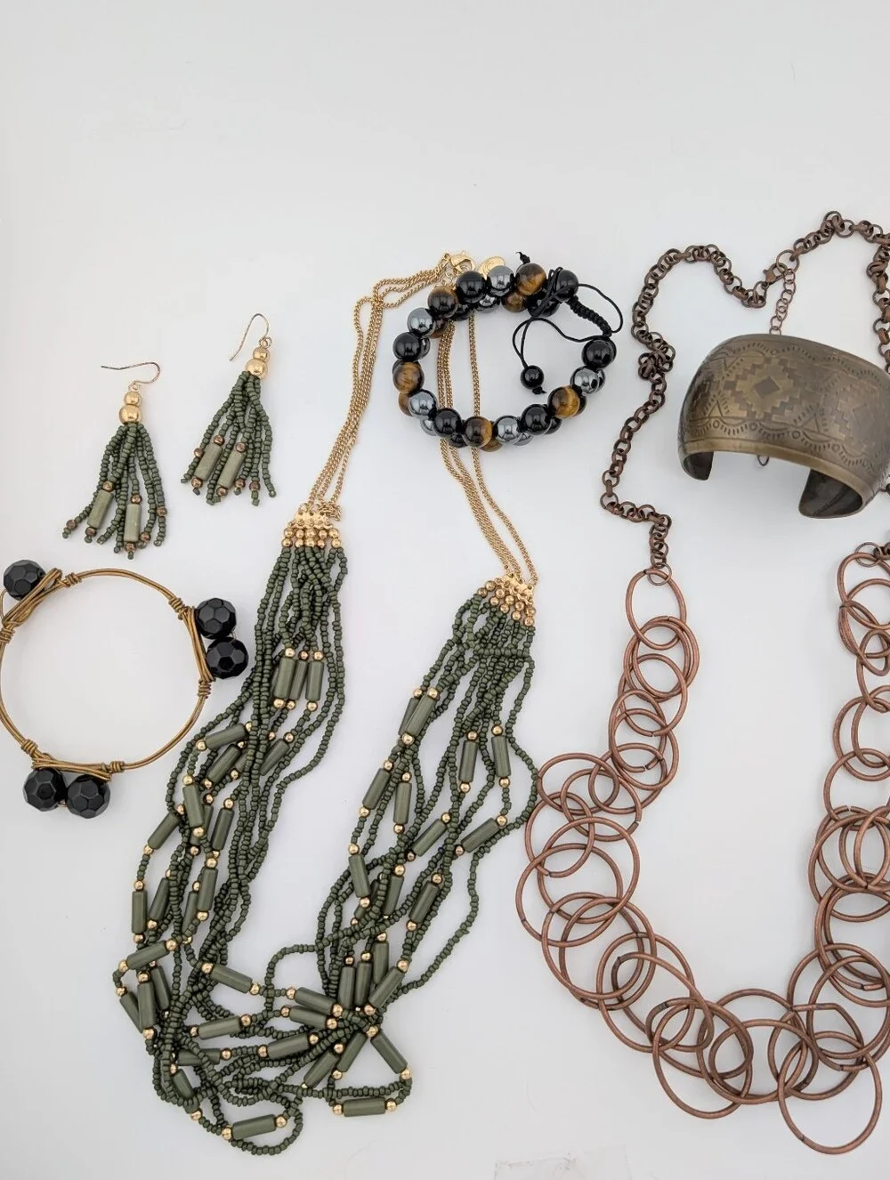 Jewelry Lot #79 - Bohemian Jewelry - Vintage & Modern - Jewelry Bag